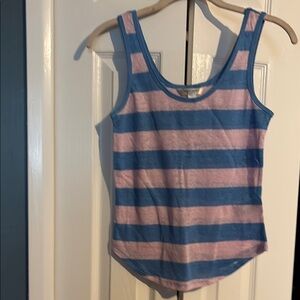 Banana Republic 100% linen sleeveless striped tank in size XXS  NWOT